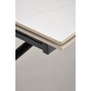 Стол обеденный HALMAR VITORINO белый мрамор/черный 160-220/90